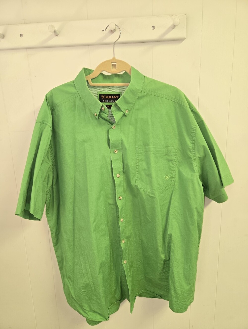 Ariat Men’s Short-Sleeve Button-Down Shirt - Green